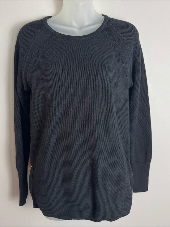 Athleta Sweaters - Athleta Black Knit Pullover Sweater With Size Zipper Details Size Medium